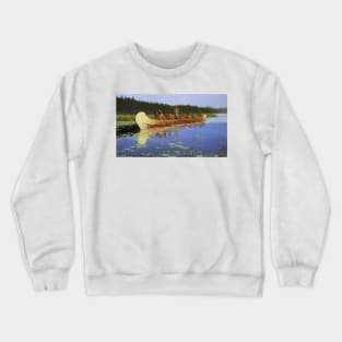 Radisson and Groseilliers by Frederic Remington Crewneck Sweatshirt